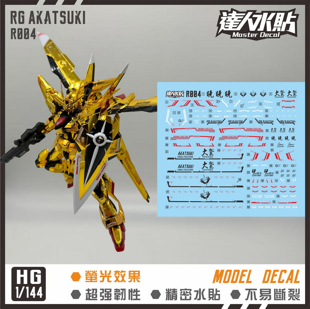 MASTER DECAL R004 RG Akatsuki – Samueldecal & DL model shop