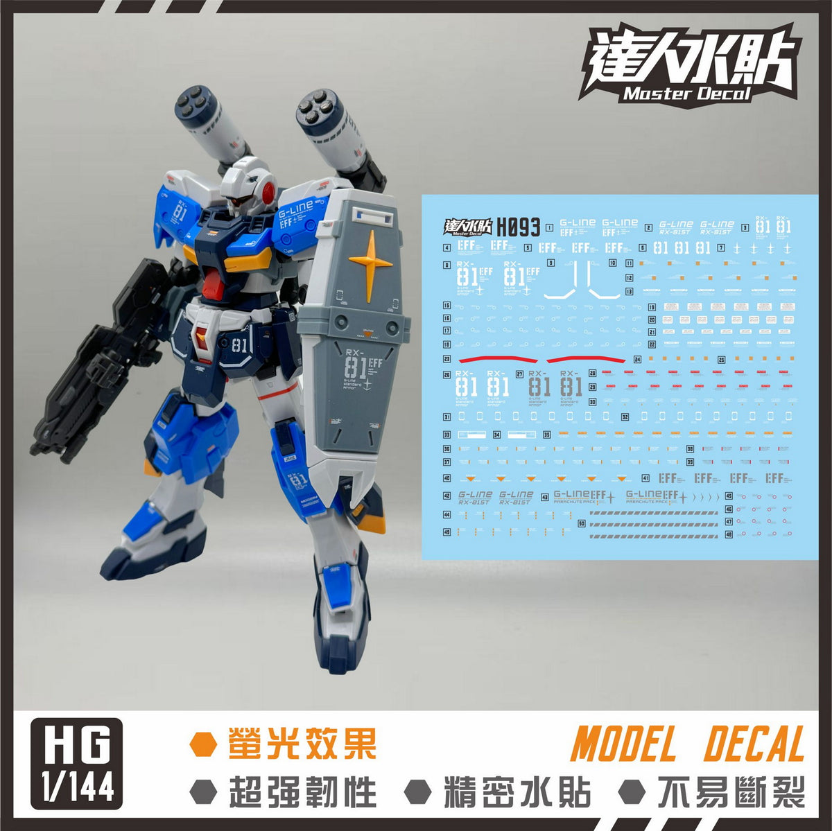 MASTER DECAL H093 HG G-line standard armor – Samueldecal & DL