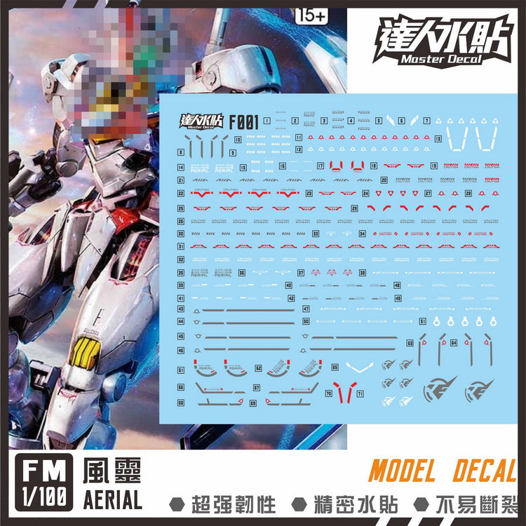 MASTER DECAL F001 FM Aerial (precut decal) – Samueldecal & DL model shop