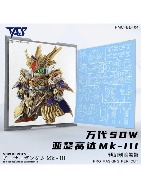 TAS Pre-cut Masking Tape SDW Knight King Arthur Gundam Mk-III