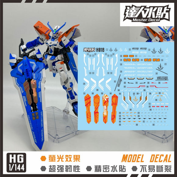 MASTER DECAL  H020 HG Astray Blue Frame D (precut decal)