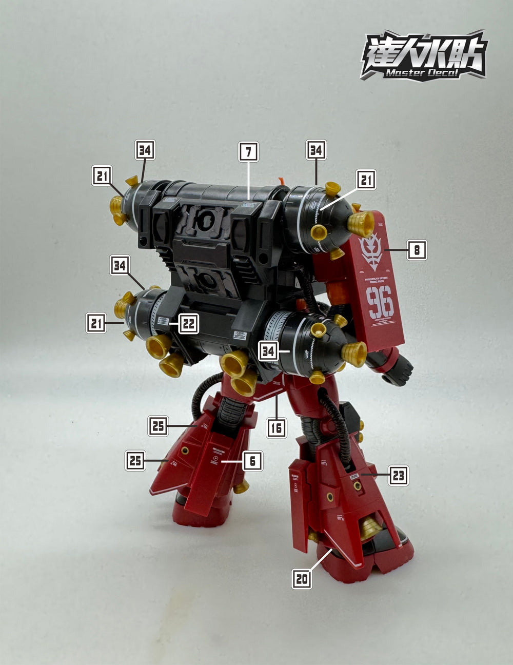 MASTER DECAL H021 HG Psycho Zaku (precut decal) – Samueldecal & DL