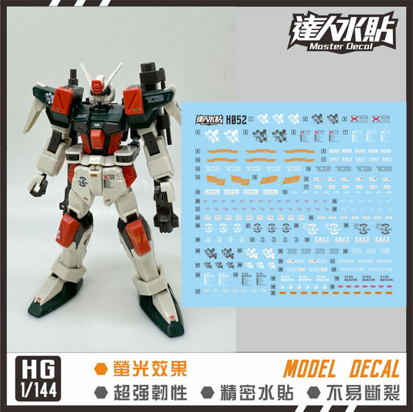 MASTER DECAL H052 HG Seed Buster Gundam