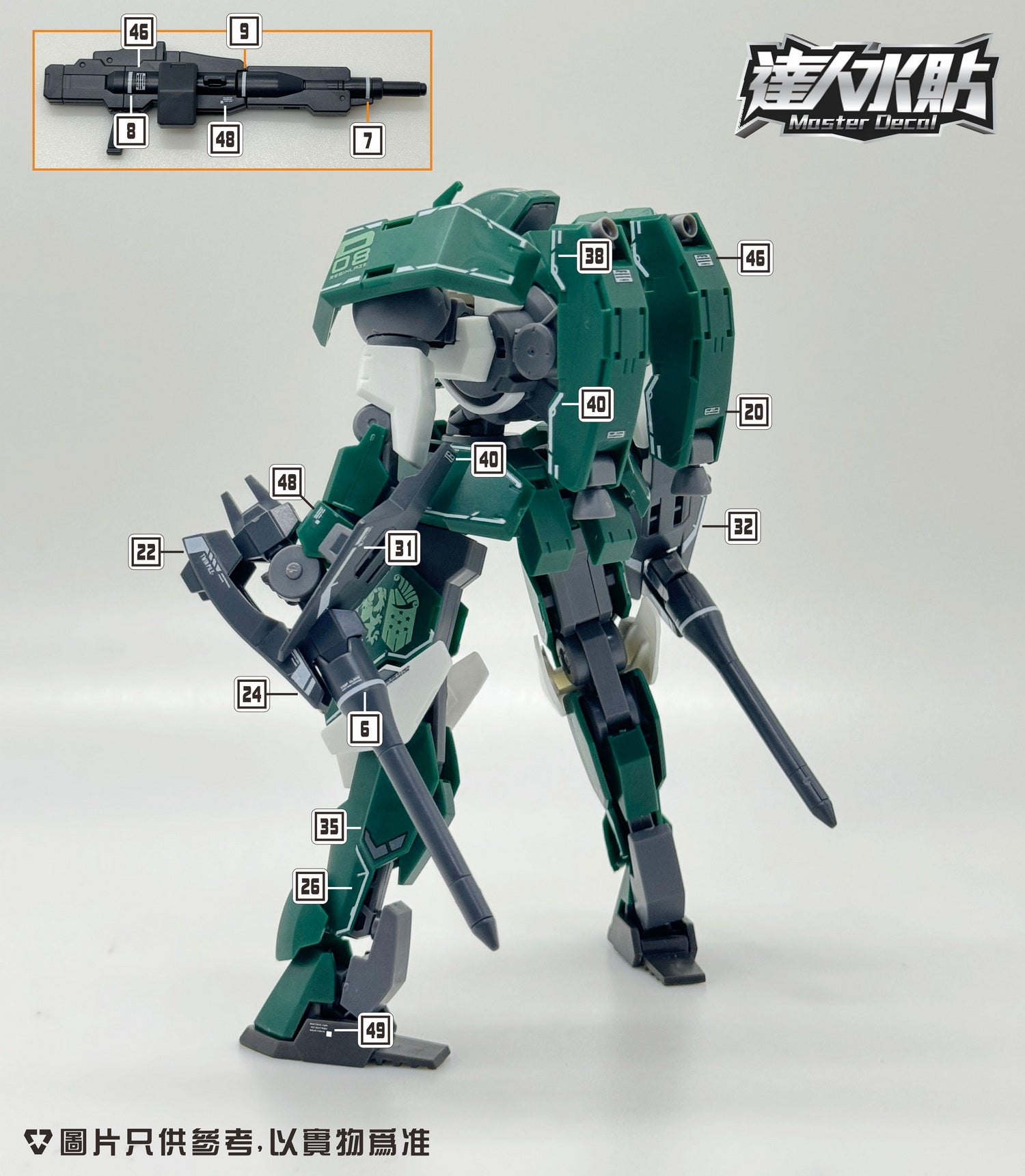 MASTER DECAL H131 1/144 IBO Reginlaze – Samueldecal & DL model shop