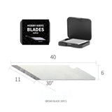 Dspiae DK Replacement Hobby Knife Blades (20 pcs) - DK-B01 Broad Blades