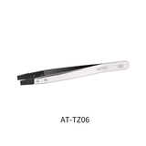 Dspiae AT-TZ Stainless Steel Precision Tweezers - AT-TZ06 Anti-static Flat Head