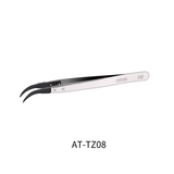 Dspiae AT-TZ Stainless Steel Precision Tweezers - AT-TZ08 Anti-static Curved