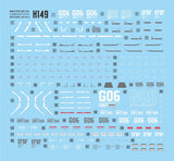 MASTER DECAL H149 1/144 RX78-6 Mudrock