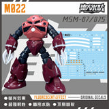 MASTER DECAL M022 1/100 MG Z'Gok