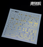 MASTER DECAL M023 1/100 MG Sinanju(Gold Metallic)