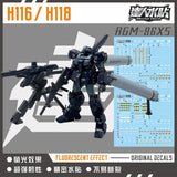 MASTER DECAL  H116/118 1/144 Jesta (Shezarr Type, Team A/ B&C)