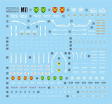 MASTER DECAL M011 1/100 XM-01 Den'an Zon