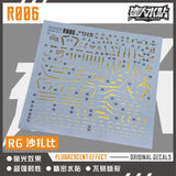 MASTER DECAL R009 1/144 RG Sazabi (Gold Metallic)