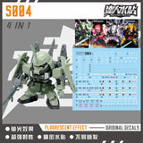 MASTER DECAL S004 SDBB  zaku warrior series