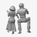 Char & Haman Smoking STL - back view