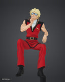 Char Smoking colour render front - reference image, painted figure not included