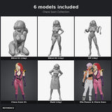 Chara Soon Collection - 6 models included, colour reference image, painted figures not included