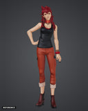Emeralda Zubin colour render front - reference image, painted figure not included