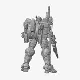 Gundam Helix 01 STL - back view