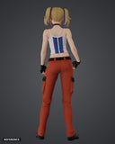 Hala Morley colour render rear - reference image, painted figure not included