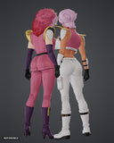 Illia Pazom & Chara Soon colour render rear - reference image, painted figure not included