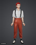 Kelia Dace colour render front - reference image, painted figure not included