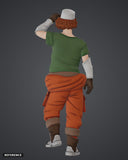 Maximilian Nikolai colour render rear - reference image, painted figure not included