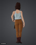 Mihessia Hence colour render rear - reference image, painted figure not included