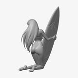 Giant Robo - Ginrei - surfboard STL - back view