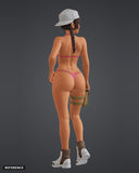 Julia Suga 02 colour render rear - reference image, painted figure not included