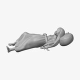 Sleeping Frieren STL - front view