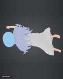 Sleeping Frieren colour render rear - reference image, painted figure not included