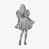 HK Girl 04 (草草) STL - back view