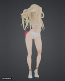 Gigi Andalucia - Bikini 01 colour render rear - reference image, painted figure not included