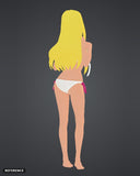 Gigi Andalucia - Bikini 02 colour render rear - reference image, painted figure not included