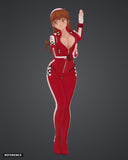 Asuka Racing Girl colour render front - reference image, painted figure not included