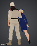 Cynthia Arrested 02 colour render rear - reference image, painted figure not included