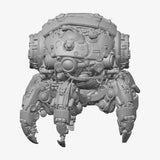 Spider-like Combat Drone STL - back view