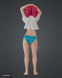 Feldt Grace [2] colour render rear - reference image, painted figure not included