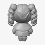 Frieren Curly Hair Chibi STL - back view