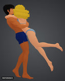 Kou Uraki and Nina Purpleton 02 colour render rear - reference image, painted figure not included