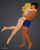 Kou Uraki and Nina Purpleton 02 colour render front - reference image, painted figure not included