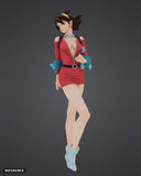 Rain Mikamura 01 colour render front - reference image, painted figure not included