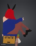 Yamada - Bunny colour render rear - reference image, painted figure not included