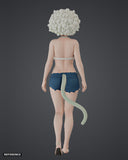 Yani Neko 01 colour render rear - reference image, painted figure not included