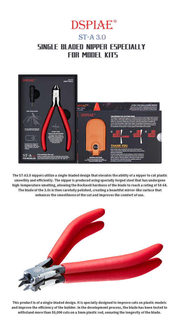 DSPIAE ST-A Single Blade Nipper 3.0 - Craft Tools DSPIAE ST-A Single Blade Nipper 3.0 - Craft Tools