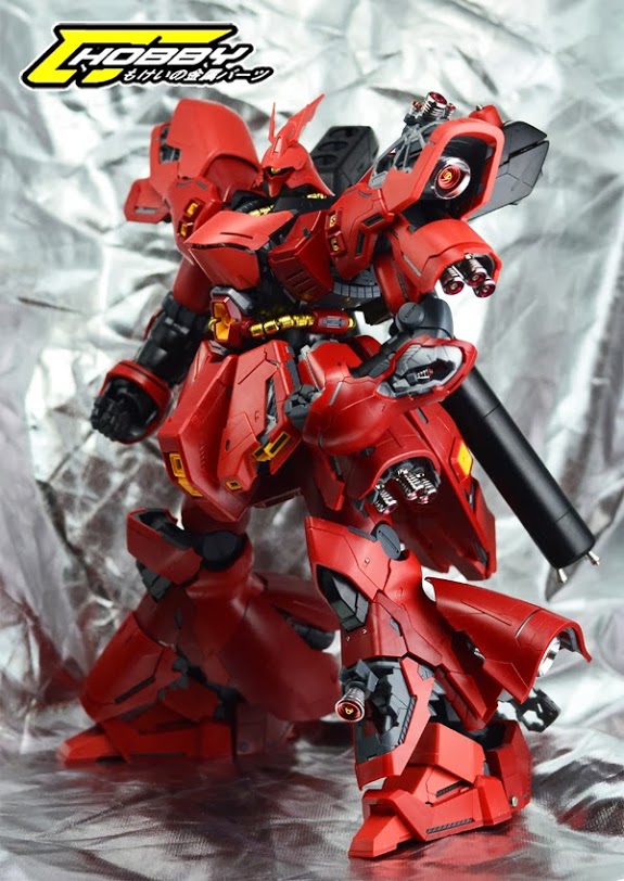 CJ - MG Sazabi Metal Parts (Red Nozzle)