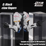 DL Model > Full Action Hands with claw fingers 1/100 Scale