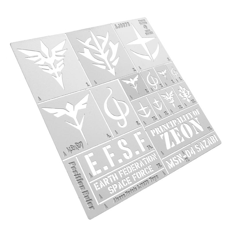 Alexen Model 1/35 Equipment Number Stenciling Template – Leakage Spray Plate For Models